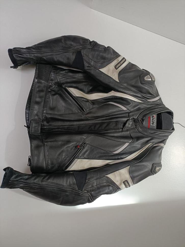 Motorjas leer IXS - maat 52 (L), Motoren, Kleding | Motorkleding, Jas | leer, Heren, Tweedehands, Ophalen