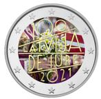 2 euro Letland 2021 Erkenning Republiek gekleurd, Ophalen of Verzenden, 2 euro