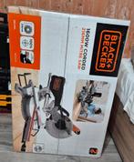 Black en decker afkort en verstekzaag 1600W, 216mm blad,, Ophalen of Verzenden, Zo goed als nieuw