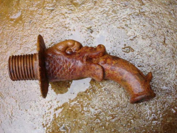 jet d eau fontaine gargouille fonte rouillé, Jardin & Terrasse, Pièces d'eau & Fontaines, Neuf, Fontaine, Fonte, Enlèvement