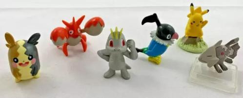 Pokemon Figuren 6 st. Machop Chatot Corphish Morpeko partij, Kinderen en Baby's, Speelgoed | Actiefiguren, Zo goed als nieuw, Verzenden