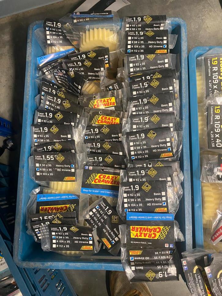 Lot crazy crawler foams verschillende maten, Hobby en Vrije tijd, Modelbouw | Radiografisch | Auto's, Nieuw, Auto offroad, Elektro