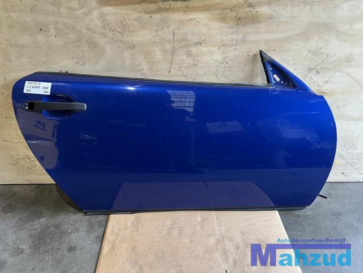 MERCEDES SLK R170 Blauw 352 deur rechts 1996-2004, Auto-onderdelen, Carrosserie, Deur, Mercedes-Benz, Gebruikt, Ophalen of Verzenden