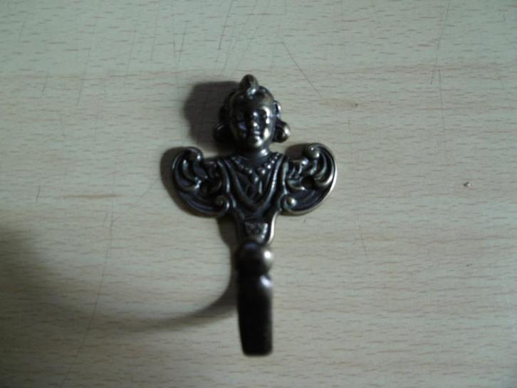 antiek, kapstokhaakje nieuw in messing, laatste stuk, Antiek en Kunst, Antiek | Brons en Koper, Koper, Ophalen of Verzenden