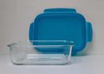 Tupperware PremiaGlass - Glas - 1,5 Liter - Blauw - Promo, Nieuw, Blauw, Ophalen of Verzenden, Bak of Kom