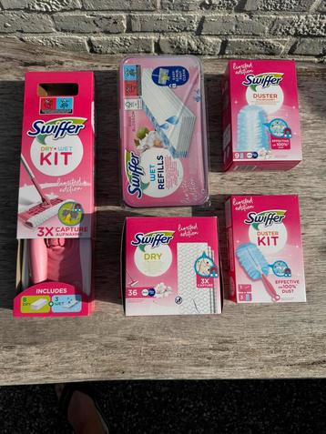 Nieuwe Swiffer pink blossom limited edition set , ongeopend beschikbaar voor biedingen