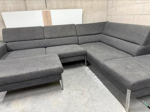 Hoekzetel + lounge, Huis en Inrichting, Zetels | Complete zithoeken, Zo goed als nieuw, Ophalen