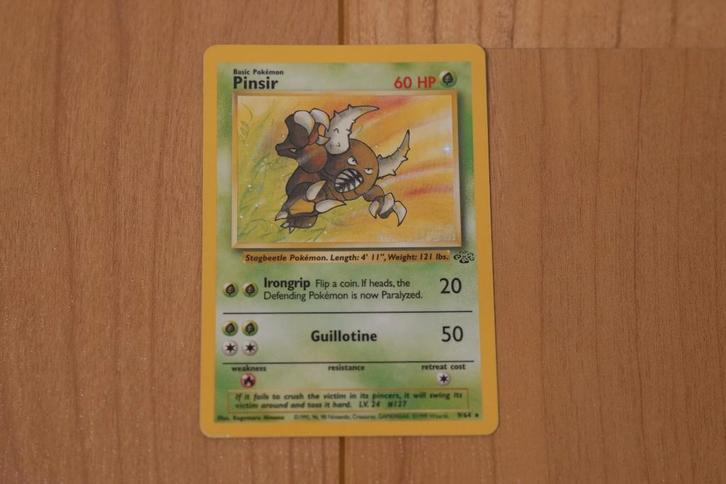 Pinsir Holo — Ensemble de base Unlimited 1999 - Estim PSA 8, Hobby & Loisirs créatifs, Jeux de cartes à collectionner | Pokémon