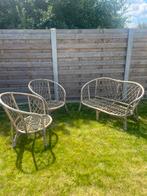 Rotan tuinsets, Ophalen, 4 zitplaatsen, Gebruikt, Rotan