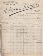 1905:Fact.#Manufacture de Glaces ROBINSON KING & Cie, BXL.##, Oude facturen., Utilisé, Enlèvement ou Envoi