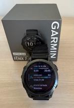 Garmin Fenix 7 Sapphire Solar – Excellent état, GARMIN, Gebruikt, Zwart, Ophalen of Verzenden