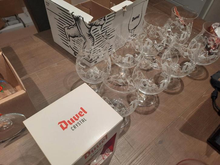 Set de 8 verres Duvel Crystal, Collections, Marques de bière, Neuf, Verre ou Verres, Duvel, Enlèvement ou Envoi