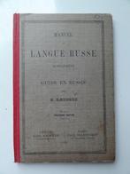 Oud 1903 klein vertaalboekje Frans - Russisch, Antiek en Kunst, Curiosa en Brocante, Ophalen of Verzenden