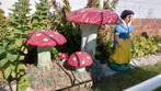 Paddestoel in beton, Tuin en Terras, Ophalen, Beton