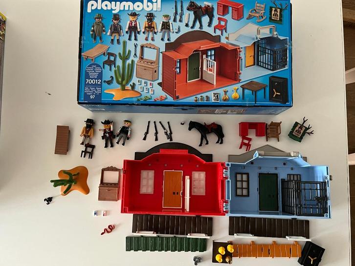 Playmobil western meeneemhuis - 70012, Kinderen en Baby's, Speelgoed | Playmobil, Gebruikt, Los Playmobil, Ophalen
