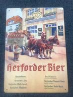 Blikken bord Brauerei Herforder - Hiddenhausen (Dui), Ophalen of Verzenden