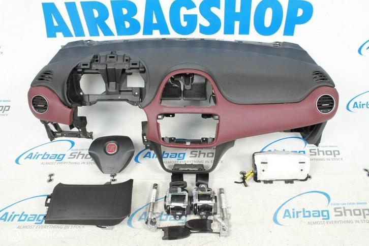Airbag set - Dashboard bordeaux Fiat Punto Evo (2009-2012), Auto-onderdelen, Dashboard en Schakelaars, Gebruikt, Ophalen of Verzenden