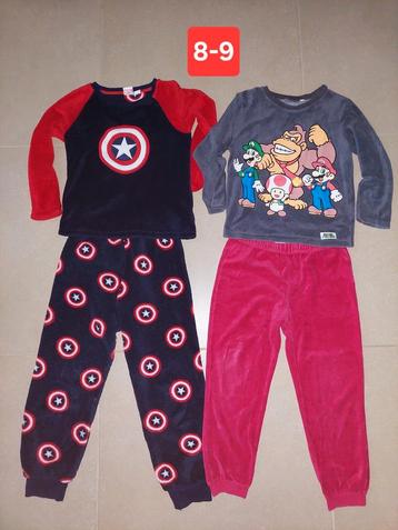 Warme zachte pyjama's Marvel en Super Mario Nintendo  beschikbaar voor biedingen