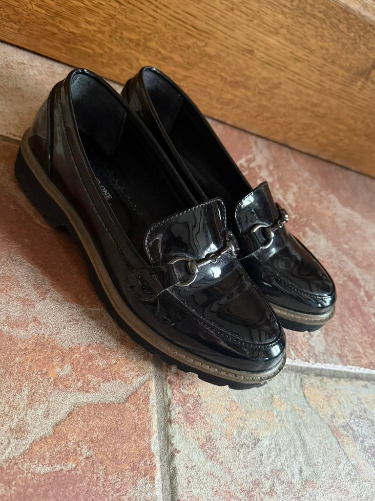 Lakleren loafers, Kleding | Dames, Schoenen, Zo goed als nieuw, Instappers, Zwart, Ophalen