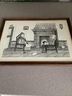 Pentekening, Antiek en Kunst, Ophalen