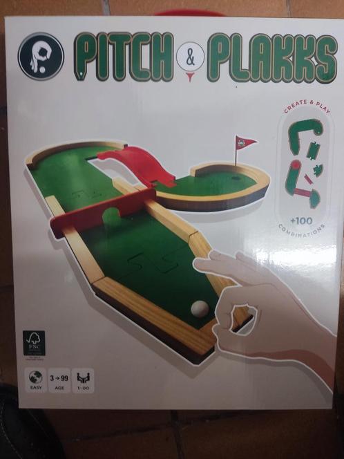 Jeu de GOLF - Pitch & Plakks -   + de 100 différents circuit, Enfants & Bébés, Jouets | Jouets en bois, Neuf, Autres types, Enlèvement ou Envoi