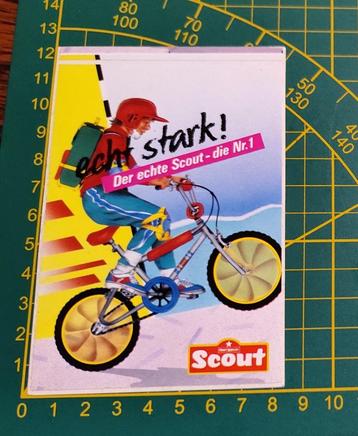 Sticker BMX jaren '80 (Scout schooltassen)