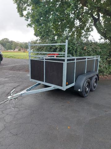 XXL dubbelas aanhangwagen 750kg Rijbewijs b