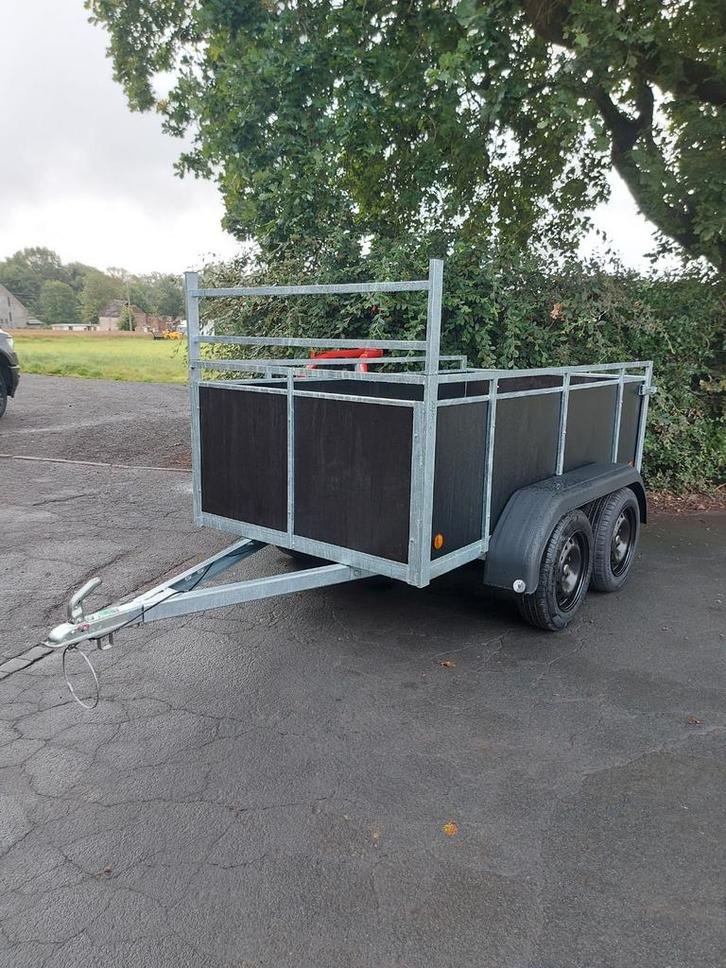 XXL dubbelas aanhangwagen 750kg Rijbewijs b, Auto diversen, Aanhangers en Bagagewagens, Zo goed als nieuw, Ophalen of Verzenden