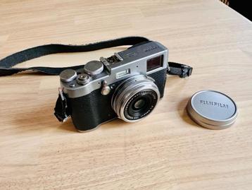 Topcamera Fujifilm X100t (zilver), Audio, Tv en Foto, Fotocamera's Digitaal, Ophalen, Gebruikt, Compact, 16 Megapixel