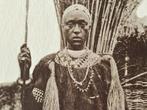 Inheemse leider van Urundi Voyage Baudouin Ruanda Congo 4 CP, Verzamelen, Verzenden, Ongelopen, Politiek en Historie