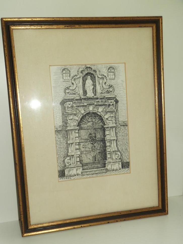 Robert Desart - Begijnhof Gent, Antiek en Kunst, Kunst | Etsen en Gravures, Ophalen