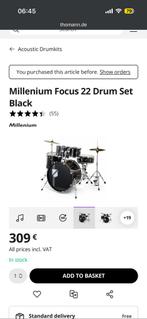 Kit de batterie acoustique, Musique & Instruments, Batteries & Percussions, Enlèvement, Comme neuf