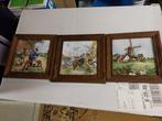 3 kaders met keramische tegels van ambachten, Antiek en Kunst, Ophalen