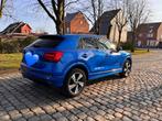 Audi Q2 35TFSI S-line, Auto's, Automaat, USB, Blauw, Leder