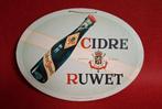 Reclame bord 1957 Cidre Ruwet Geraardsbergen Thimister, Verzamelen, Ophalen of Verzenden, Gebruikt, Reclamebord