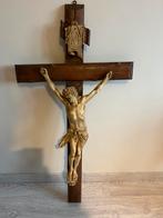 Mooi groot kruisbeeld, Antiek en Kunst, Antiek | Religieuze voorwerpen, Ophalen