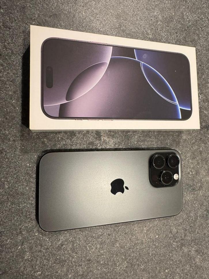 Apple iPhone 16 Pro Max, Télécoms, Téléphonie mobile | Apple iPhone, 256 GB, iPhone 16 Pro Max, Noir, Enlèvement