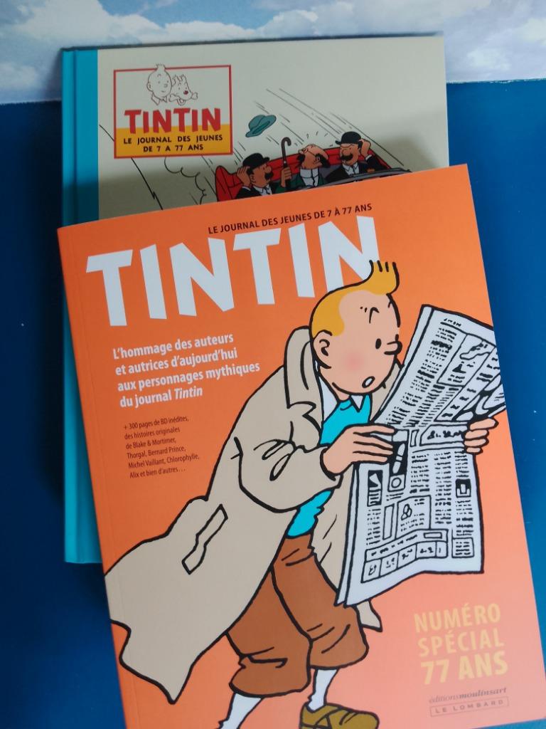 Livre BD JOURNAL TINTIN Spécial 77 ans LOMBARD 08/09/2023, Neuf, Enlèvement ou Envoi, Une BD, Hergé.