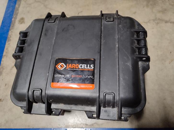 Te koop: Jarocell battery BTP50.12 en stormcase, Watersport en Boten, Hengelsport | Roofvissen, Zo goed als nieuw, Overige typen