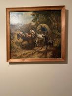 schilderij met paarden, Ophalen