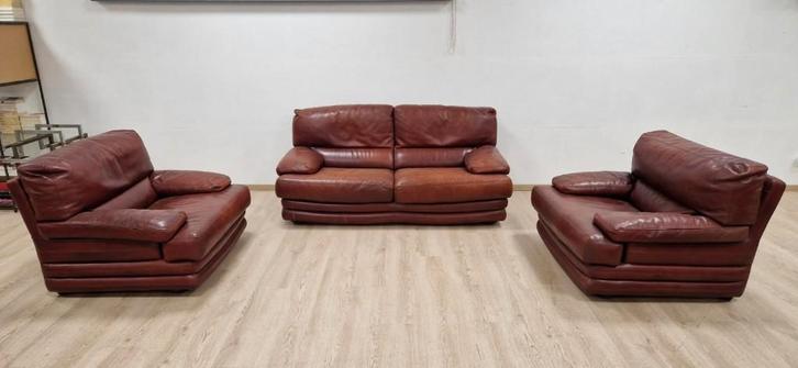 Salon en cuir ROCHE BOBOIS, Huis en Inrichting, Zetels | Complete zithoeken, Gebruikt, Leer, Ophalen