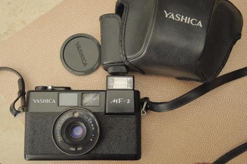 Yashica MF2 volautomatische camera 1980 getest, Audio, Tv en Foto, Fotocamera's Analoog, Ophalen of Verzenden