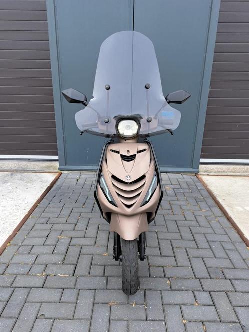 Piaggio Zip 4-Takt Scooter Bruin ALPHA LED (A Klasse), Fietsen en Brommers, Brommers | Vespa, Zo goed als nieuw, Overige modellen