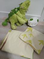 Dubbelzijdig dekbedovertrek +2 bijhorende dino knuffels, Ophalen, Zo goed als nieuw, Dekbedovertrek
