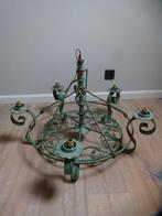 LUSTER uit smeedijzer  voor lampen of kaarsen, Antiek en Kunst, Ophalen