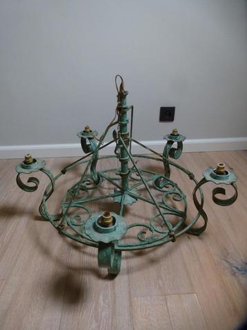 Lustre en fer forgé pour lampes ou bougies, Enlèvement
