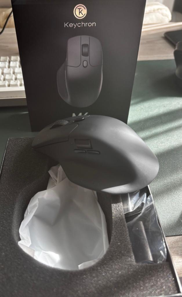 Keychron M6 Wireless Mouse, Computers en Software, Muizen, Nieuw, Muis, Rechtshandig, Draadloos, Ergonomisch, Ophalen of Verzenden