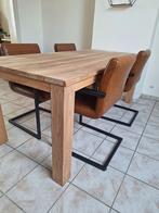 Eettafel teak, Ophalen