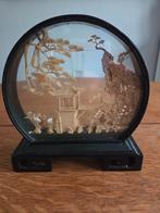 Superbe diorama en bois de liège chinois des années 1960, Enlèvement ou Envoi