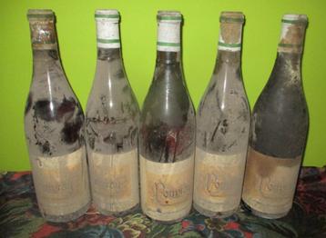 5x Oude Demi Sec Witte Wijn - Vouvray 1972 - Verdier beschikbaar voor biedingen